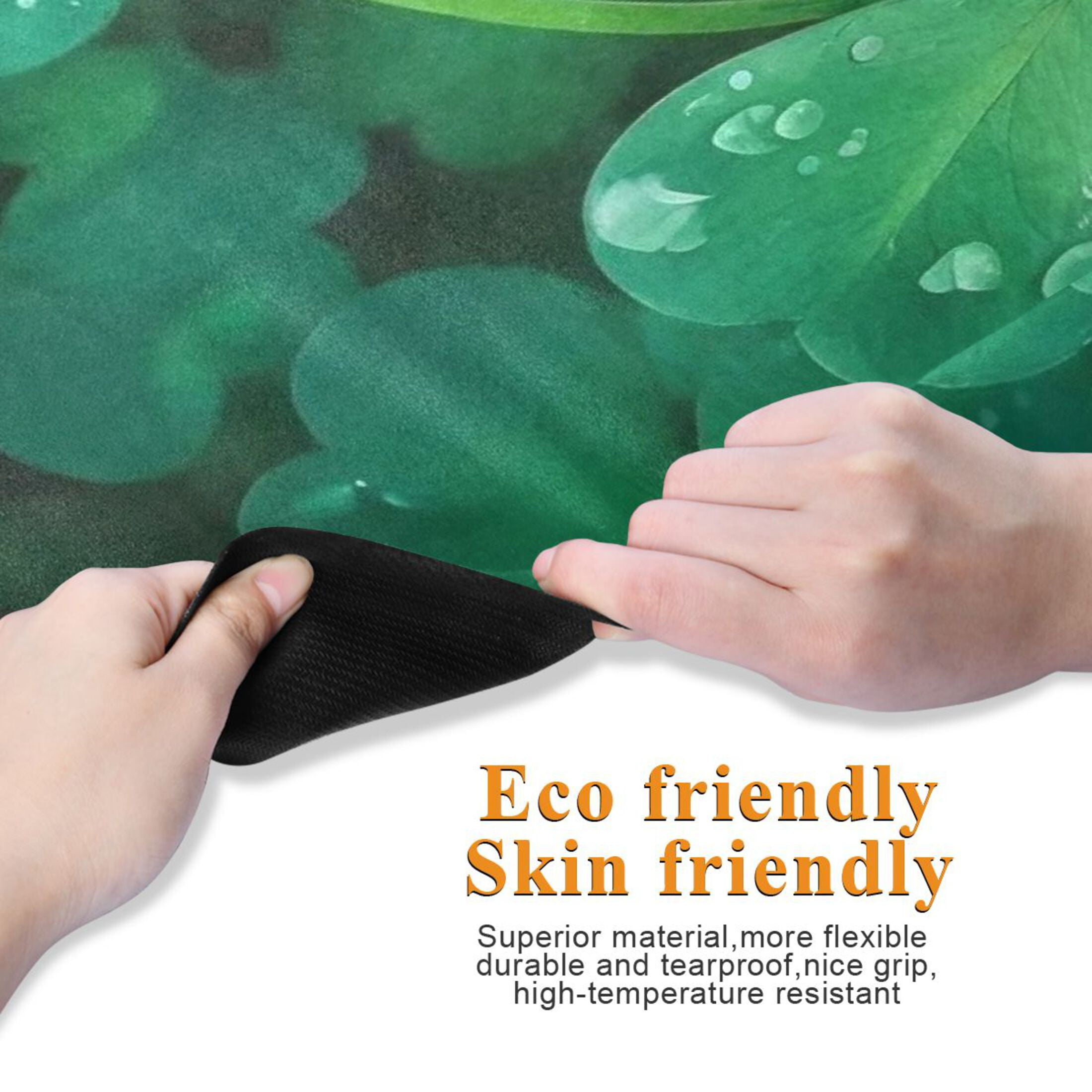 BZSMCE Yoga Mat Women Fitness Mat Lucky Clover Pattern