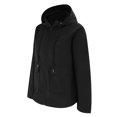 thumbnail image 5 of JUUNthy Womens Cargo Jacket, Windbreaker Full Zip-Up Hooded Lightweight Casual Outerwear with Pockets Black XL, 5 of 16