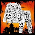 thumbnail image 3 of Kcolen DIY Hand Painted Colorable Tops and Pants Set, 2Pcs Long Sleeve Halloween Pajamas Outfit for Holiday Party Homewear, 3 of 5