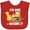 Red, variant on Inktastic I'm 1 and Crushing It Construction 1st Birthday Boys or Girls Baby Bib