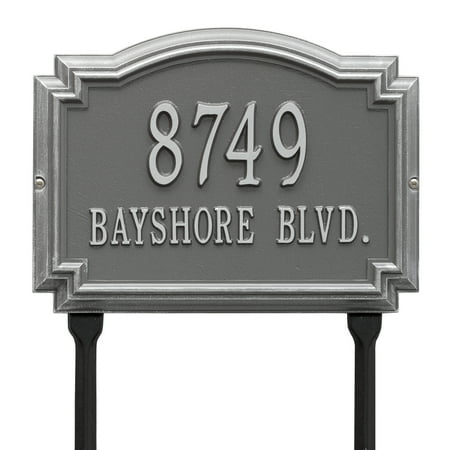 Williamsburg - Standard Lawn - Two Line- Pewter/Silver