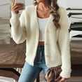 thumbnail image 5 of FRSASU Women Oversized Cardigan Sweater Fall Solid Color Fashion Knit Button Front Casual Trendy Tops Beige L(L), 5 of 9