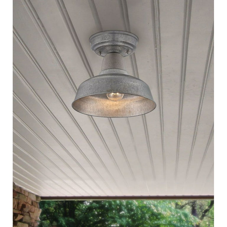 Galvanized outdoor ceiling sale light