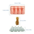 thumbnail image 2 of 3D Silicone Ice Mold with Funnel - Animal Shape Whiskey & Cocktail Ice Trays, Fast Freeze Easy Release Ice Mold for Drinks,Green, 2 of 2