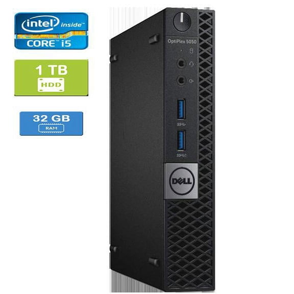 Used: DELL 5050 MICRO Intel Core i5-7600T 2.80 GHz, 32GB, 1TB HDD, Win 10 Pro