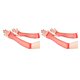 thumbnail image 4 of Qarigey 1 par de guantes de red de malla para mujer, mitones de fiesta sin dedos para mujer, mitones decorativos Unisex, decoración de ropa Rojo 2piezas, 4 of 6