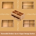thumbnail image 3 of Organizador de maquillaje GOBAM Bamboo con cajón para baño y tocador, 3 of 8
