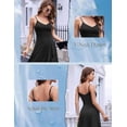 thumbnail image 3 of Women's Cocktail Party Dress, Formal Wedding Guest High Low Dress, Fit Flare Holiday Prom Dress, 3 of 10