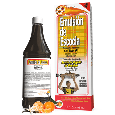 Emulsion De Escocia Multivitamin Supplement, Omega-3, Immune, Bone & Brain Health, Orange Flavor, 6.5 fl oz