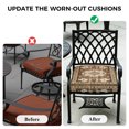 thumbnail image 5 of Outdoor Patio Cushion Covers 4 Pack Tribal Vintage Boho Patio Chair Cushion Covers with Ties and Zipper Brown Bohemia Waterproof Outdoor Seat Cushion Covers for Patio Furniture 22"x20", 5 of 9