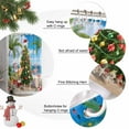 thumbnail image 6 of Blue Coastal Christmas Shower Curtain, Summer Beach Xmas Tree Santa Waterproof Fabric Shower Curtains with 12 Hooks, Bathroom Curtain Set for Bathroom Accessories Decor, 60 x 72 Inches, 6 of 9