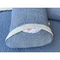 thumbnail image 3 of Soft 100% Turkish Cotton Muslin Bed Shams, Indigo Blue, 20 x 35 inches, King Size 2 Pieces Shams, 3 of 4