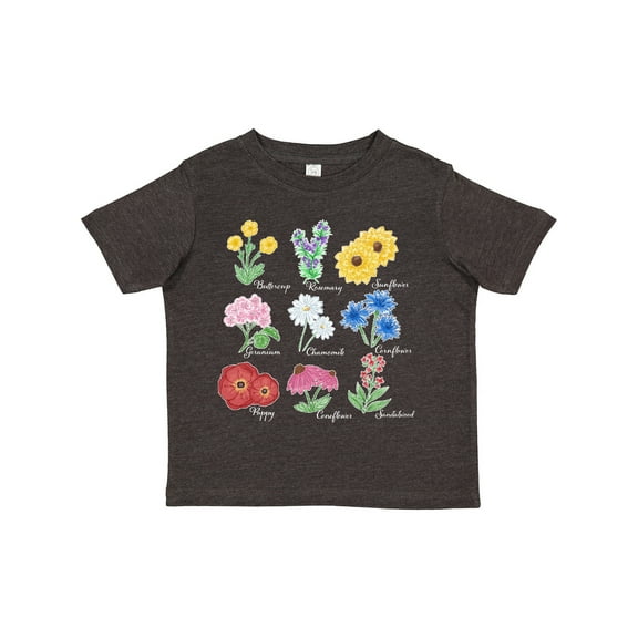 Inktastic Wild Flower Chart Boys or Girls Toddler T-Shirt