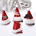 thumbnail image 1 of RV Cuatro piezas de populares pinzas para el cabello con decoración navideña que venden lindos sombreros adornos para el cabello con brillo Sombrero de Navidad pequeño clip para sombrero 7 * 12 cm brillar Electrónica, 1 of 5