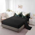thumbnail image 3 of YST 7-Piece Modern Graffiti Comforter Set, Twin Size, Emerald Green Gradient Brush Strokes, 3 of 4