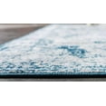 thumbnail image 4 of Unique Loom 3141312 2 ft. x 9 ft. 10 in. Salle Garnier Sofia Runner Rug, Blue, 4 of 5