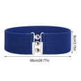 thumbnail image 4 of serony Ceinture de Robe Élastique Style Simple Universelle Ajustable Confortable avec Boucles Multicolore Ceintures de la Saint-Valentin pour Femmes Robes Bleu, 4 of 6