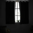 thumbnail image 2 of Youngstex Cortinas Opacas Negras De 63 Pulgadas De Largo, Juego De 2 Paneles – Oscurecimiento De La Habitación Con Aislamiento Térmico, Cortinas Negras Para Ventana Para Dormitorio, Sala De Estar, 2 P, 2 of 8