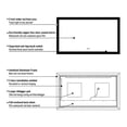 thumbnail image 4 of ANGELES HOME 55" x 32" LED Bathroom Mirror with Lights, Wall Mounted Vanity Mirror for Bathroom, Lighted Bathroom Vanity Mirror with Anti-Fog, 3 Colors Dimmable, Memory Function, Super Bright, 4 of 12