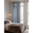 thumbnail image 3 of Woven Trends Farmhouse Curtains,Rural Style Curtain 23"x55" Classic Country Plaid Gingham Checkered Design Machine Washable for Living Room Bedroom Balcony Modern Home Decor, 3 of 6