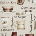 thumbnail image 5 of No. 918 Bristol Coffee Shop Semi-Sheer Rod Pocket Kitchen Curtains, 54"x36", Curtain Sets, Off-White, 5 of 5