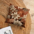 thumbnail image 6 of Cool Pillow Cases Terracotta Floral Spring Botanical Flower Print Rust Pillow Protector 16"x16" Botanical Flowers Spring Zippered Pillow Cover Decor for Sofa Couch, 6 of 7