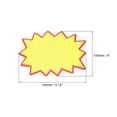 thumbnail image 2 of Blank Star Burst Sale Signs Price Tags Paper Pricing Labels 130x100mm Yellow for Retail, Pack of 100, 2 of 4