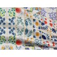 thumbnail image 5 of oneOone Rayon Teal Blue Fabric Block Craft Projects Decor Fabric Printed By The Yard 56 Inch Wide-M4, 5 of 5
