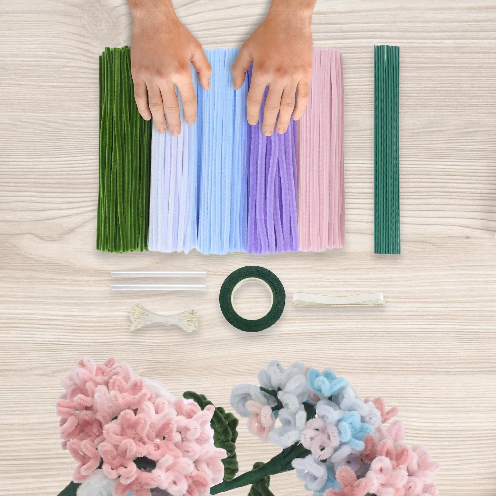 balikha Pipe Cleaners Craft Supplies Creative for Holiday Wedding Art Craft Projects Blue