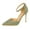 Gold, variant on Womens High Heels Comfortable Heels for Women High Heels Open Toe Fashion Wedding Party Evening Dance Ankle Strap Dress Pump Sandals Shoes (Gold,6.5)