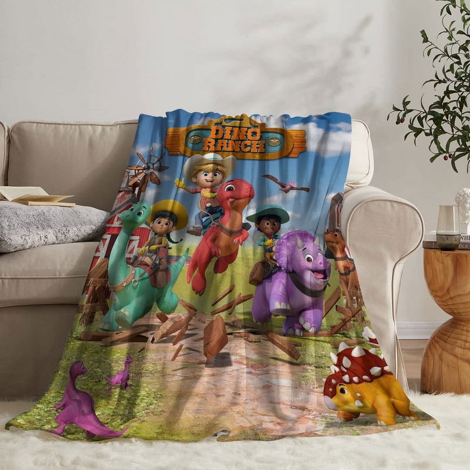 dino ranch Throw Blanket Gifts for Fans Lover Girls Boys Women Present Hoodie Him Bed 30"x40"