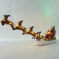 thumbnail image 5 of Elainilye Santa Claus Pulling Sleigh Christmas Decoration, Festive Scene Set for Home Tabletop Display and Holiday Decor, 5 of 7