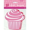 Paper Cut Out Cupcake Valentine Decorations, 10-Count