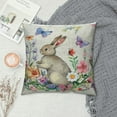 thumbnail image 2 of COMIO Easter Lumbar Pillow Cover Easter Bunny Butterfly Flower Throw Lumbar Pillow Cover Seasonal Spring Holiday Cushion Case Decoration for Beding Room Sofa Couch, 2 of 5
