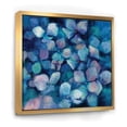 thumbnail image 1 of Pétales de Fleurs Bleues Abstraites - Toile Encadrée Traditionnelle, 1 of 3