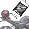 thumbnail image 1 of Upgrade Cargo Net for Motorcycle Helmet Storage, 10"X11" High-Elastic Double Layer Bungee Net with 4 Strong Hooks, Luggage Strap Rack Expansion, 1 of 5