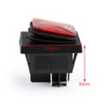 thumbnail image 3 of 1Pcs RLEIL RL2-102 Waterproof IP65 Car Rocker Switch 4Pin ON/OFF 125/250VAC Red, 3 of 6