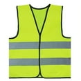 thumbnail image 3 of GOGO 10 Pack Child Reflective Vest For Outdoors Sports, Safety Vest, Preschool Uniforms, One Size-NeonGreen1, 3 of 4