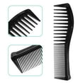 thumbnail image 4 of Unique Bargains 2 Pcs Anti Static Hair Comb Wide Tooth for Thick Curly Hair Hair Care Detangling Comb Black, 4 of 7