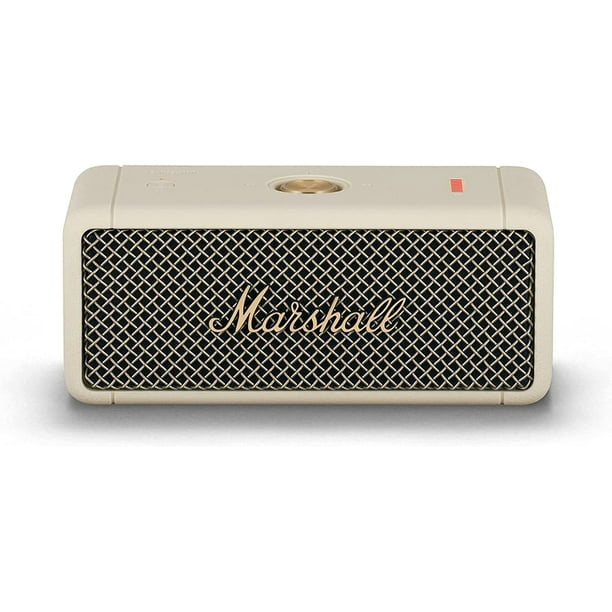 Marshall Emberton Haut-Parleur Bluetooth Portable, IPX7 Imperméable à l'Eau, 20+ Heures de Jeu - Crème