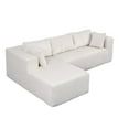 thumbnail image 2 of Newest 105" L-Shaped Modular Compression Sofa, Plush Upholstery, All-Foam Structure (No Springs),Vacuum-Packed, Space-Saving for Living Room, Bedroom, Apartment (Right Chaise), 2 of 8