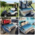 thumbnail image 6 of Golf Cart Seat Covers for 2 Seater,Blue Coastal Beach Soft Microfiber Cart Seat Towel Blanket,Summer Nautical Oil Painting Absorbent Breathable Non Slip Bench Seats Protector for Golf Course 51"x31", 6 of 9
