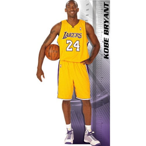 Fathead NBA Player Growth Chart Wall Decal Kobe Bryant