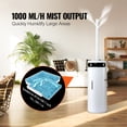 thumbnail image 2 of KFFKFF Home Humidifier for Spacious Rooms, Comprehensive Humidification Solution for Entire House up to 1291.7 sq ft, Equipped with 16L Water Reservoir, Night Illumination, Color - Green, 2 of 9