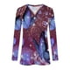 thumbnail image 4 of Blusa suelta con cuello en V y manga larga fina con estampado de mariposas a la moda para mujer Fridja hj4289, 4 of 5