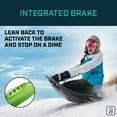 thumbnail image 5 of Gizmo Riders Supernova, New Age Snow Sled, Lean Back Brakes, 200lbs, Ages 3+, Mystic Green, 5 of 8