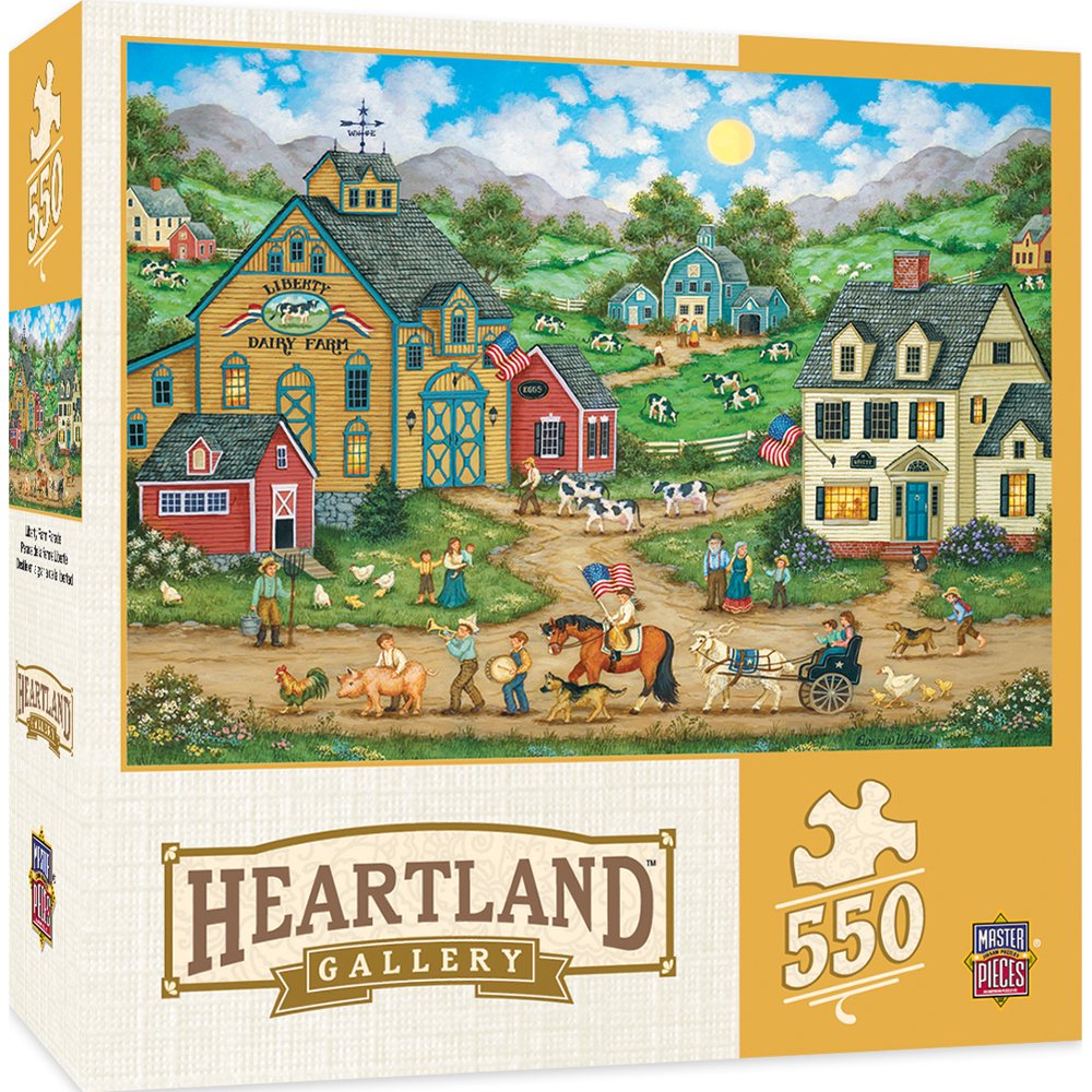 Heartland Collection Liberty Farm Parade 550 Piece Jigsaw Puzzle