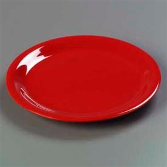 Carlisle Sanitary Maintenance B624770 3300405 - Sierrus Dinner Plate - Narrow Rim 9 in. - Red