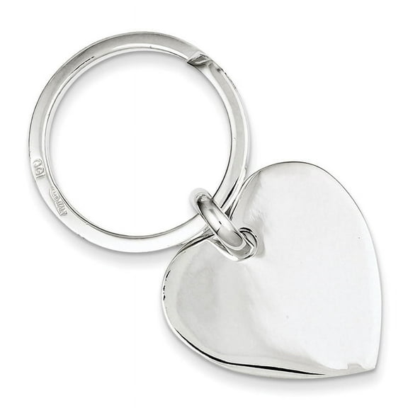 Sterling Silver Heart Key Ring
