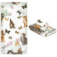 thumbnail image 7 of Dreamtimes Cat Bath Towel Set of 3, Absorbent Soft Bathroom Towel with Hand Towel & Washcloth for Hotel, Beach, Gym and Spa, 7 of 7